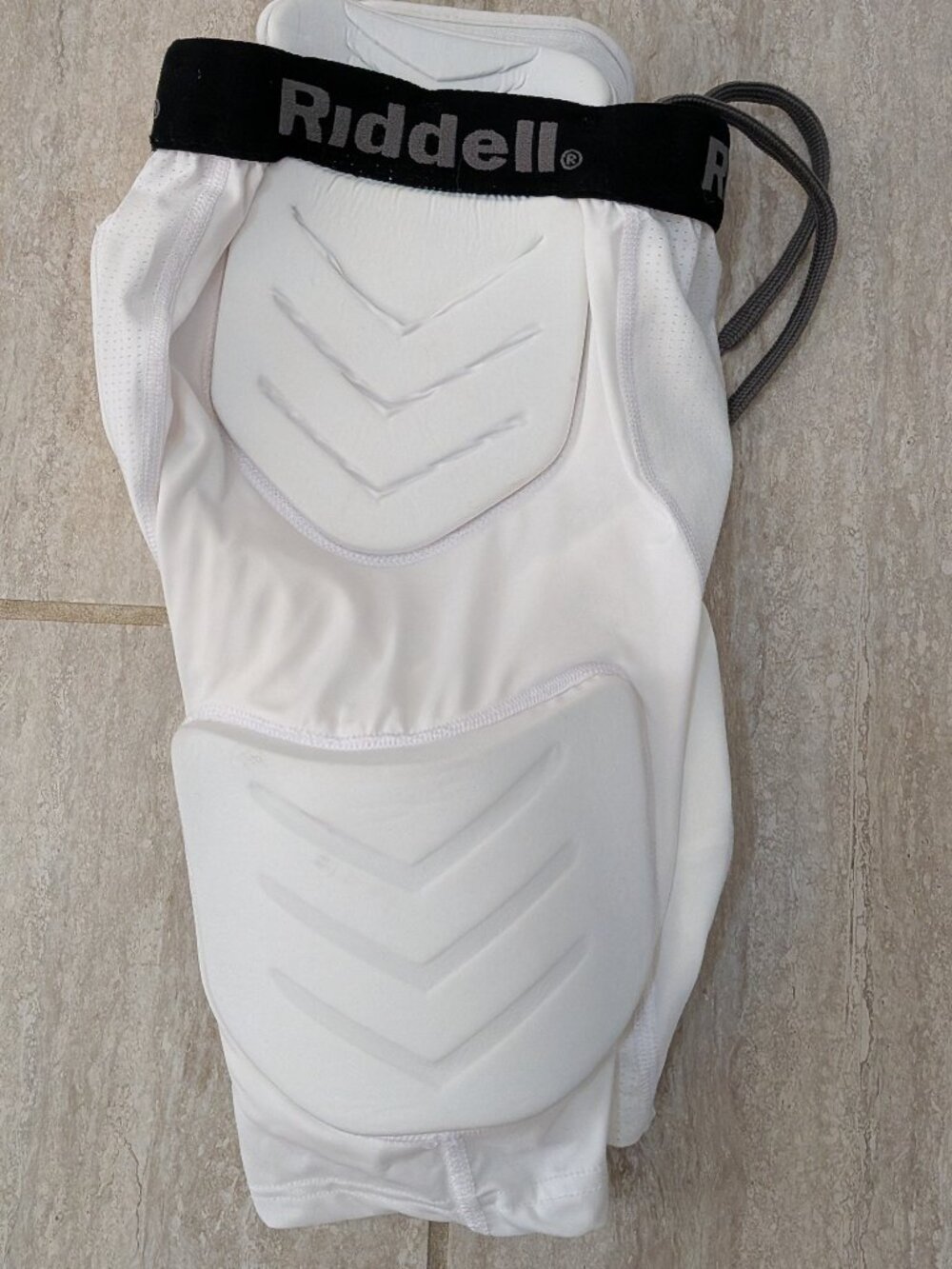 Youth Riddell Football Girdle 5-Pad Compression White Shorts Size Small